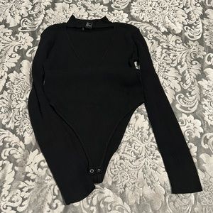 Forever21 Deep V Bodysuit